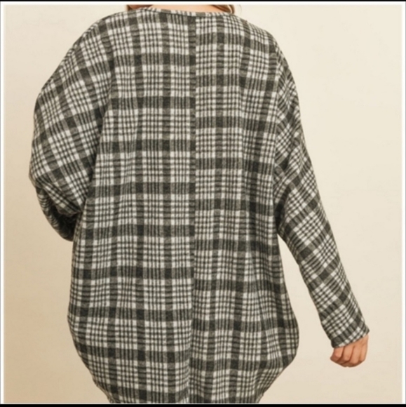 New Caccoon Plaid Style Cardigan - Picture 3 of 5